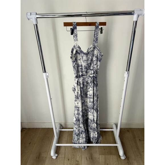 $82 NWT Lucy Paris Belted Toile Print Midi Dress Size Small - Picture 5 of 5